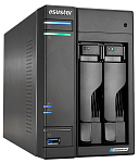 сетевое хранилище ASUSTOR AS6602T 2-Bay NAS/Media player/Intel Celeron J4125 2.0GHz up to 2.7GHz (Quad-Core), 4GB SO-DIMM DDR4, noHDD(HDD,SSD),/2x1GbE