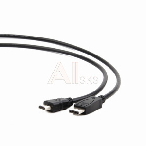 1869268 Bion Кабель DisplayPort - HDMI, 20M/19M, однонаправленный конвертор сигнала с DisplayPort в HDMI, 1м, черный [BXP-CC-DP-HDMI-010]