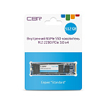 1891112 CBR SSD-512GB-M.2-ST22, Внутренний SSD-накопитель, серия "Standard", 512 GB, M.2 2280, PCIe 3.0 x4, NVMe 1.3, Phison PS5013-E13T, 3D TLC NAND, R/W spe
