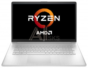 1551474 Ноутбук HP 17-cp0099ur Ryzen 3 3250U 8Gb SSD512Gb AMD Radeon 17.3" SVA HD+ (1600x900) Windows 10 Home silver WiFi BT Cam