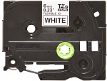 TZEFX211 Brother TZeFX211: для печати наклеек черным на белом фоне с универсальным ИД, 6 мм.