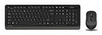 1147570 Клавиатура + мышь A4Tech Fstyler FG1010 клав:черный/серый мышь:черный/серый USB беспроводная Multimedia (FG1010 GREY)