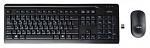 1163822 Клавиатура + мышь Fujitsu LX410 RU/US клав:черный мышь:черный USB беспроводная