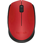 11033836 Мышь Wireless Logitech M171 910-004641 red-black, USB, 1000dpi