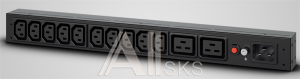 Панель питания распределительная CyberPower PDU PDU20BHVIEC12Ra Basic, 1U type, 16Amp, plug IEC 320 C20, (10) IEC 320 C13 (2) IEC 320 C19 -EOL