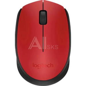 11033836 Мышь Wireless Logitech M171 910-004641 red-black, USB, 1000dpi