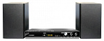 480161 Микросистема Hyundai H-MS100 черный 12Вт/CD/CDRW/DVD/DVDRW/FM/USB