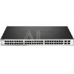 1356204 Коммутатор D-Link SMB D-Link DGS-1210-52MP/F1A PROJ Настраиваемый Web Smart с 48 портами 10/100/1000Base-T с поддержкой РоЕ и 4 портами 1000Base-X SFP PoE бюдж