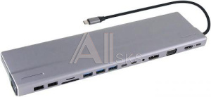 3210484 Кабель а/в VCOM CU4703 0.15m м D-sub; DisplayPort; USB Type-C; USB 3.1 Type-А - 2 шт.; HDMI; USB 2.0 - 2 шт.; USB 3.0 - 3 шт.; Jack 3,5 мм; Слот считы