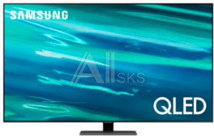1834131 Телевизор QLED Samsung 55" QE55Q80AAUXRU Series 8 черненое серебро 4K Ultra HD 120Hz DVB-T2 DVB-C DVB-S2 WiFi Smart TV (RUS)
