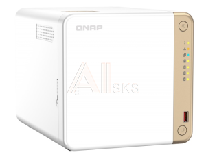 Система хранения данных QNAP CHANNEL 2C 2GhzCPU/4Gb/upto 4HDD, upto 20 with TL-D800C/SATA(3,5'')/ 2xUSB3.2 2xUSB2.0/2xM.2/1xHDMI/1xExp.slot/1x2,5Gb/iS