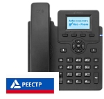 IP-телефон Flat-Phone C10: 2 SIP-аккаунта, 2 порта 10/100BASE-T (RJ-45), ЖК-дисплей, PoE, РЕЕСТР