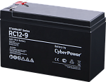 1000527458 Аккумуляторная батарея SS CyberPower RC 12-9 / 12 В 9 Ач Battery CyberPower Standart series RС 12-9, voltage 12V, capacity (discharge 20 h) 9Ah, max.