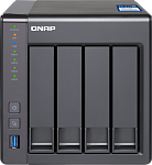 1000426656 Сетевое хранилище без дисков SMB QNAP TS-431X-8G NAS, 4 Hot-Swap tray w/o HDD. Dualcore CPU AL-212 1.7GHz, 8GB DDR3 (1x8GB), 1x10G SFP+ LAN, 2xGbE,