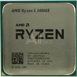 1977545 CPU AMD Ryzen 5 3400GE OEM (YD3400C6M4MFH) {3.3GHz/RX Vega 11 AM4 }