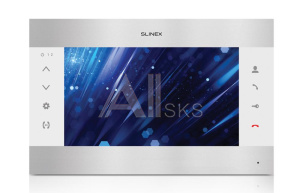 1241256 Монитор LCD 10" IP DOORPHONE SL-10M SILVER/WHITE SLINEX