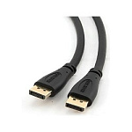 1300969 Кабель DisplayPort Gembird/Cablexpert , 3м, 20M/20M, черный, экран, пакет(CC-DP-10)