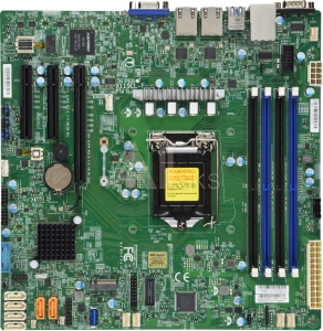 1000516018 Системная плата MB Supermicro X11SCL-F-O, 1xLGA 1151, E-2100/2200, Core i3, Pentium, Celeron, C242, 4xDDR4 Up to 128GB Unbuffered ECC/non-ECC UDIMM,
