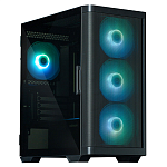 M4 Black ZALMAN M4, MATX, BLACK, WINDOW, 1xCombo (3.5'' or 2.5''), 1x3.5", 2x2.5", 1xUSB2.0, 2xUSB3.0, FRONT 3x120mm ARGB, REAR 1x120mm ARGB
