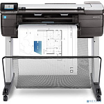 HP DesignJetT830 MFP (p/s/c, 24",4color,2400x1200dpi,1Gb,26spp(A1 drawingmode),USB/GigEth/Wi-Fi,stand,mediabin,rollfeed,sheetfeed,tray50(A3/A4),autocu