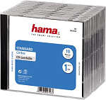 825755 Коробка Hama на 1CD/DVD H-44746 Jewel Case прозрачный (упак.:10шт)
