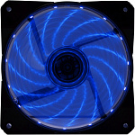 1867633 Вентилятор Digma DFAN-LED-BLUE 120x120x25mm черный/синий 3-pin 4-pin (Molex)23dB 115gr Ret
