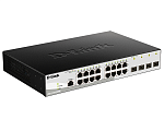 D-Link DGS-1210-20/ME/B1A, L2 Managed Switch with 16 10/100/1000Base-T ports and 4 1000Base-X SFP ports.16K Mac address, 802.3x Flow Control, 4K of 80