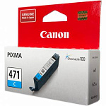 330016 Картридж струйный Canon CLI-471C 0401C001 голубой для Canon Pixma MG5740/MG6840/MG7740