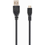 1961041 Filum Кабель USB 2.0, 1 м., черный, 2A, разъемы: USB A male- USB micro B male, пакет. [FL-C-U2-AM-microBM-1M] (956702)
