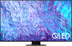 2001539 Телевизор QLED Samsung 75" QE75Q80CAUXCE Series 8 серебристый 4K Ultra HD 100Hz DVB-T2 DVB-C DVB-S2 USB WiFi Smart TV