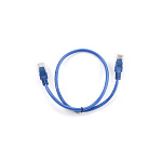 168354 Cablexpert Патч-корд UTP PP12-0.5M/B кат.5, 0.5м, литой, многожильный (синий)