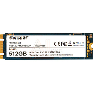 1249803 SSD жесткий диск M.2 2280 512GB SCORCH PS512GPM280SSDR PATRIOT