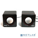 Dialog Colibri AC-04UP BLACK-RED {акустические колонки 2.0, 6W RMS, питание от USB}
