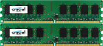 1000462394 Память оперативная Crucial 8GB Kit (4GBx2) DDR4 2400 MT/s (PC4-19200) CL17 SR x8 Unbuffered DIMM 288pin