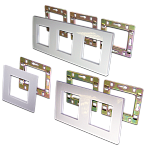 LAN-FRS45X45/3-WH Рамка 3-постовая 45х45, с суппортами, белая