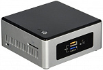 1164189 Неттоп IRU NUC 111 Cel N3050 (1.6)/4Gb/SSD120Gb/HDG/CR/Windows 10 Home Single Language 64/GbitEth/WiFi/BT/65W/черный/серебристый