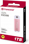 2002099 Накопитель SSD Transcend USB-C 1TB TS1TESD300P ESD300 розовый