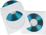 825864 Конверт Hama на 1CD/DVD H-62672 белый (упак.:100шт)