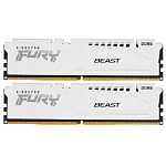 1000787165 Память оперативная/ Kingston 32GB 6000MT/s DDR5 CL36 DIMM (Kit of 2) FURY Beast White EXPO