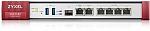 1000580417 Межсетевой экран/ ZYXEL Firewall ZyWALL USG FLEX 200, Rack, 3xWAN GE (2xRJ-45 and 1xSFP), 4xLAN / DMZ GE, 2xUSB3.0, AP Controller (8/40)