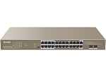 1000790240 TEG1126P-24-410W — это неуправляемый PoE-коммутатор, разработанный Tenda. В соответствии со стандартами IEEE 802.3af и IEEE 802.3at он автоматически