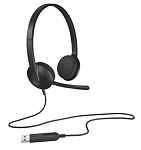 3223974 Гарнитура STEREO H340 BLACK 1.8M BLACK 981-000509 LOGITECH