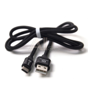 1662435 Harper USB - TYPE C, BRCH-710 BLACK (1м, способны заряжать устройства до 2х ампер)