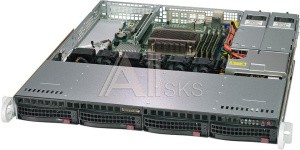 1000522196 Серверная платформа SUPERMICRO SERVER SYS-5019C-MR (X11SCM-F, 813MFTQC-R407CB) (LGA 1151, E-2100/E-2200, Intel® C246 chipset, 4 Hot-swap 3.5" SATA3,