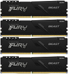 Память DDR4 4x8GB 3200MHz Kingston KF432C16BBK4/32 Fury Beast Black RTL Gaming PC4-25600 CL16 DIMM 288-pin 1.35В kit dual rank с радиатором Ret