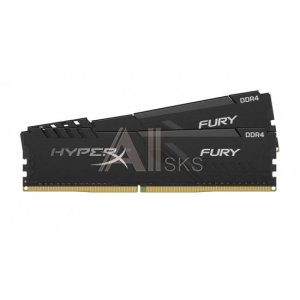 1278956 Модуль памяти KINGSTON Fury Gaming DDR4 Общий объём памяти 32Гб Module capacity 16Гб Количество 2 2666 МГц Радиатор Множитель частоты шины 16 1.2 В че