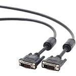 1325782 Кабель DVI-D single link Gembird/Cablexpert , 19M/19M, 3.0м, черный, экран, феррит.кольца, пакет(CC-DVI-BK-10)