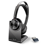 203239501 Poly VOYAGER FOCUS 2 UC WITH CHARGE STAND [214433-01] - Bluetooth гарнитура, stereo, USB-C