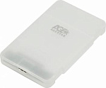 391079 Внешний корпус для HDD/SSD AgeStar 3UBCP3 SATA USB3.0 пластик белый 2.5"