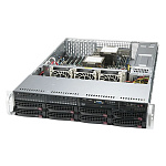 Платформа системного блока SuperMicro SYS-620P-TR 2U, 2xLGA4189 (up to 270W), iC621A (X12DPi-N6), 16xDDR4, up to 8x3.5 SAS/SATA, 4x PCIE 4.0x16 LP, 2x